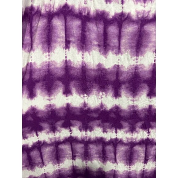 Ava and Viv NWT Purple White Tie Dye Midi Skirt SZ XXL - Picture 4 of 10